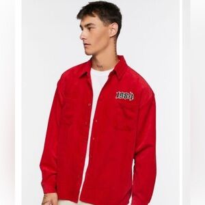 Forever 21 | Corduroy 1984 Button-Front Shirt, Men’s Size Large